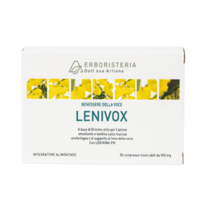LENIVOX è particolarmente indicato nel trattamento della raucedine e dell’afonia. Con Erisimo, Mirra e Lenixina-P®, crea un’efficace barriera protettiva....